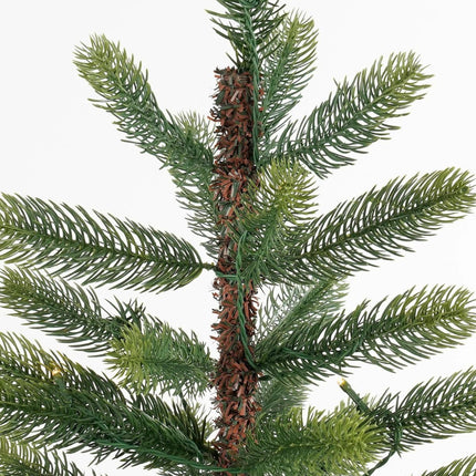 Nagoya Kerstboom Led Groen Warm Wit 80L 212 Tips Battery Operated En Timer - H120Xd60Cm