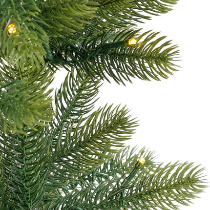 Nagoya Kerstboom Led Groen Warm Wit 80L 212 Tips Battery Operated En Timer - H120Xd60Cm