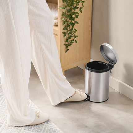 Pedal Bin 5L Satin Finish