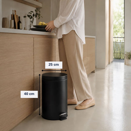 Pedal Bin 12L Powder Coated