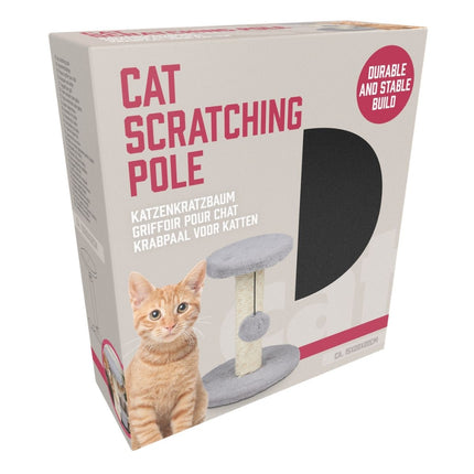Cat Scratching Tree Grey Pes/Sis/Mdf