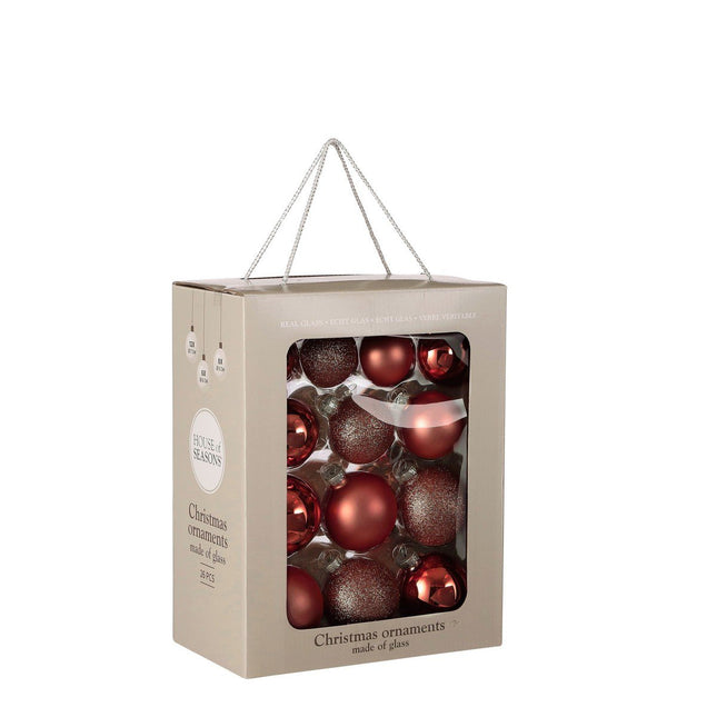 Kerstbal Glass Baubles Rood