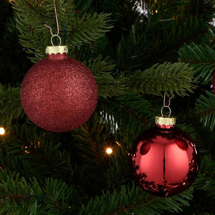 Kerstbal Glass Baubles Rood