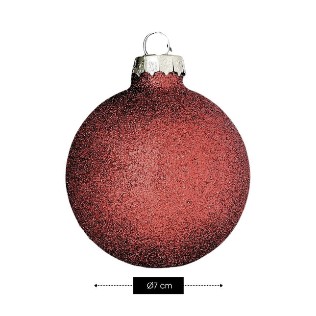 Kerstbal Glass Baubles Rood