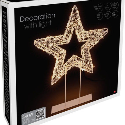 Kerstster Op Standaard - 37 Cm