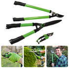 Cheqo® Complete Tuinscharenset - Takkenschaar (60cm) - Heggenschaar (56cm) - Snoeischaar (19cm) - Multifunctioneel Snoei- en Tuinonderhoud Gereedschapset - Snoeiset - Ergonomische Handgrepen snoeischaren