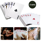 Cheqo® Speelkaarten Set - Pokeren en Pesten - Spelkaarten - Speel Kaarten - Dubbele Kaartenset - Standaard Formaat - Blisterverpakking - Duurzaam Materiaal
