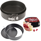 Cheqo® Springvormen - Set van 2 stuks - 24 en 25 cm - PFOA-vrij - Bakvormen - Taartvormen - Voor de Oven - Taart Bakken - 2-delige Ronde Springvorm Set - Bakblik Rond - Verwijderbare Bodem  - Bakblik met Blindbakvulling - Cakevorm Bakvormen