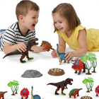 Cheqo® Dinosaurus Speelfiguren - Dinosaurus Figuren Set - Dinosaurus Speelgoed Set - Dinosaurus Speelset - T Rex Speelgoed - Brachiosaurus Speelgoed - Stegosaurus Speelgoed - Ankylosaurus Speelgoed - Dinosaurus Set Kinderen