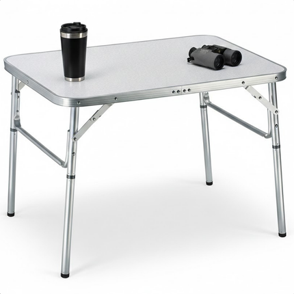 Cheqo® Campingtafel - Inklapbare Campingtafel - Kampeertafel - Inklapbare Tafel - Klaptafel - Vouwtafel - Opvouwbare Tafel - Camping Tafel - Bijzettafel Camping - Kindertafel Inklapbaar - Lage Campingtafel - Campingtafel Verstelbaar