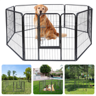 Cheqo® Opvouwbare Metalen Kennel - Grote Buitenren voor Huisdieren - Puppyren - Kattenren - Konijnenren - Hondenren - Kennel