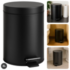 Cheqo® Pedaalemmer Badkamer - 3L - Compacte Vuilnisbak met Pedaal - Uitneembare Binnenemmer - Afvalemmer - Prullenbak - Vuilnisbak