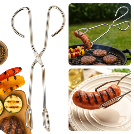 Cheqo® PRO BBQ Tang - Barbecue Tang - Vleestang - Keukentang - Serveertang - Keuken Tang - RVS