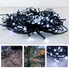 Cheqo® Kerstverlichting - Kerstboomverlichting - Kerstlampjes - Sfeerverlichting - LED Verlichting - Voor Binnen en Buiten - Tuinverlichting - Feestverlichting - Lichtsnoer- 40 LED's - Wit - Timer - 8 Lichtfuncties - Geheugen Kerstboomverlichting