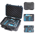 Cheqo® Gereedschapskoffer - 48-delig - Gereedschapsset - Gereedschapskist - Incl. Opbergkoffer - Spanningsmeter - Hamer - Beitel - Ratelsleutel - Dopsleutel - Inbus - Handgereedschap - 40x30x10 cm Gereedschapskoffers
