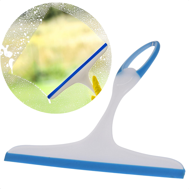 Cheqo® Douchetrekker - Raamwisser - Douchewisser met Ophangsysteem - Trekker Douche - Vensterwisser - Ergonomisch Design - Voor Badkamer en Douche - Met Zuignap