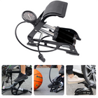 Cheqo® Draagbare Voetpomp met Manometer voor Fietsen en Opblaasbare Artikelen - Slanglengte 75 cm - Max 11 Bar, 160 PSI - Opvouwbaar Design