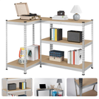 Cheqo® Opbergrek 5 Planken - Stellingkast - Voorraadkast - Wandkast - Magazijnstelling - MDF Stellingkast