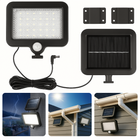 Cheqo® Solar Buitenlamp Met Bewegingssensor - Lamp met Sensor - Buitenverlichting  op Zonne-energie - Wandlamp met Zonnepaneel - Solar Wandlamp