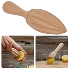 Cheqo® Handmatige Citruspers - Handpers - Citroenpers - Limoenpers - 15 cm - Beukenhout