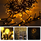 Cheqo® Kerstverlichting - Kerstboomverlichting - Kerstlampjes - 1152 LED - 8.5M - Voor Binnen en Buiten - Timer - 8 Lichtfuncties - Lang Snoer - Extra Warm Wit - Clusterverlichting - Sfeerverlichting - Feestverlichting Kerstboomverlichting