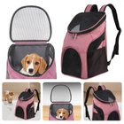 Cheqo® Hondenrugzak - Reistas Kat - Dieren Draagtas - Dierendraagtas - Hondentas - Roze - Voor Katten en Honden Tot 10 Kg - Nylon Ademend