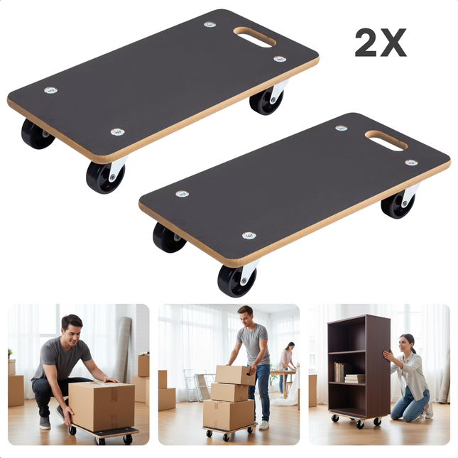 Cheqo® Meubelroller - Meubelrollers - Meubeltransporter - Meubelverplaatser - Transportroller - Transport trolley - Verhuis trolley - Transport dolly - Meubelhondje - Transporthulp - Verhuis hondje