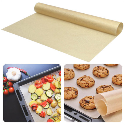 Cheqo® Herbruikbare Bakfolie - Hittebestendig Bakpapier - Bakvel - Bakmat - Bakpapier - Siliconen
