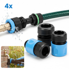 Cheqo® Tuinslangadapter Set - Tuinslangadapter - Tuinslangkoppeling - Kraankoppeling Tuinslang - Tuinslangkoppelset - Tuinslang Koppelingen Set - Tuinslang Opzetstukken Set - Slangconnector - Slang Koppeling - Kraanadapter Tuinslang
