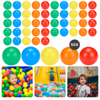 Cheqo® Ballenbak Ballen 50 Stuks - Ballenbakballen voor Speeltent - Gekleurde Speelballen voor Kinderen - Veilig PE Materiaal