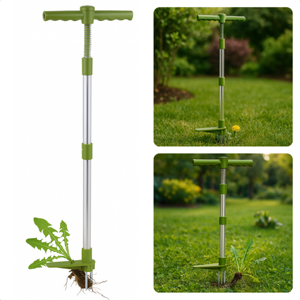Cheqo® Onkruidtrekker - Onkruidsteker - Onkruidwieder - Onkruid Verwijderen - Milieuvriendelijke Onkruidverwijderaar - 100 cm