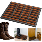 Cheqo® Deurmat - Weerbestendig - Met Borstels - Schoonloopmat voor Buiten