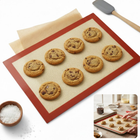Cheqo® Bakmat - Siliconen Bakmat - Ovenmat - Siliconen Ovenmat - Deegmat - Patisseriemat - Bakmat Herbruikbaar - Antikleef Bakmat - Bakmat Uitrollen Deeg - Bakmat Kneden - Bakmat Voor Macarons