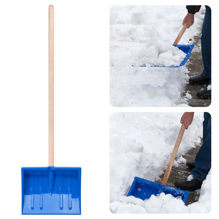 Cheqo® Sneeuwschuiver voor Kinderen - Sneeuwruimer - Sneeuwschep - Compact Kunststof - Voor Stoep en Tuin