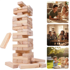 Cheqo® Stapeltoren Spel - Houten Stapeltoren - Stapeltoren - Toren Spel - Houten Toren Spel - Wiebeltoren Spel - Tuimeltoren Spel - Stapelspel - Houten Stapelspel - Reuzen Toren Spel - Reuzen Stapeltoren