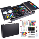 Cheqo® XL 145-Delige Houten Tekendoos - Tekenset - Tekenen - Schilderen - Schilderset - Complete Schilder- en Tekenset voor Volwassenen - Creatieve Kunstset