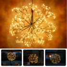 Cheqo® Kerstbal Kerstverlichting - Warm Wit Licht - 1200 LED Lampjes - IP44 - Kerstverlichting Buiten - Zwart Snoer - Micro LED-Lampjes - Lichtgevende Bal - Sfeerverlichting Tuin - Kerstverlichting Met Timer