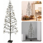 Cheqo® Sfeervolle Lichtboom - Kerstboom -  120 Cm - 160 Warm Witte LED's - Sfeerverlichting - Kerstverlichting - Kerstlampjes - Takken met Verlichting - Voor Binnen en Buiten - Met Metalen Standaard - 500 cm Aansluitsnoer - Kerstversiering Lichttakken