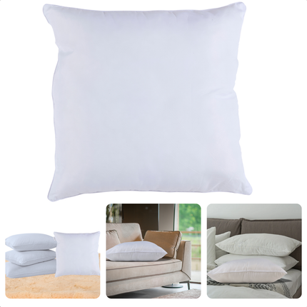 Cheqo® Microvezel Kussen 60x60 - Comfortabel Hoofdkussen - Zacht en Ondersteunend