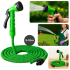Cheqo® Uitrekbare Tuinslang - Flexibele Tuinslang - Uittrekbaar 5-10M - Inclusief Sproeikop - Ideaal voor Tuinonderhoud - Tuinsproeier - Waterslang