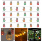 Cheqo® Draadloze Feestverlichting - Multicolor LED Bolletjes - 4.50 meter - Op Batterijen - 30 Lampjes - Feestslinger - Sfeerverlichting - Multicolor - Lichtsnoer - Voor Binnen Lichtsnoeren