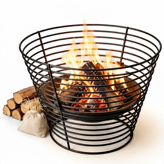 Cheqo® Vuurkorf - Vuurkorf Buiten - Vuurkorf Zwart - Vuurkorf Rond - Vuurschaal - Vuurschaal Buiten - Vuurschaal Zwart - Tuinhaard - Tuinhaard Buiten - Terrashaard - Terrashaard Buiten