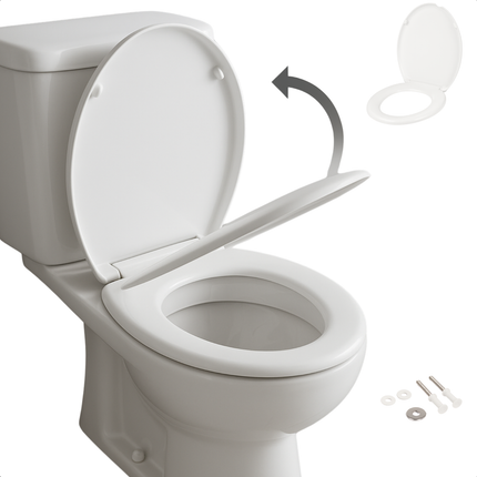 Cheqo® Wc Bril - Softclose - Veilig voor Kinderen - Duroplast - Snelle Montage