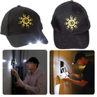 Cheqo® Pet met LED Lamp - Hoofdlamp - Ideaal voor reparaties en schoonmaken in donkere ruimtes - Verstelbare hoofdband - Aan/Uit button onder de klep - Inclusief lithium batterij Petten
