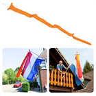 Cheqo® Oranje Vlaggenmast Wimpel - Oranje Wimpel 200 cm - Nederlandse Vlag - Weerbestendig Polyester - Koningsdag