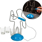 Cheqo® Buzz Wire Spiraal Game - Drinkspel met Shotglaasjes - Hoogte 21.5cm - Ø Voet 9.5cm - Op Batterijen - Reisspel - Studentenspel - Gezinsspel Actiespellen