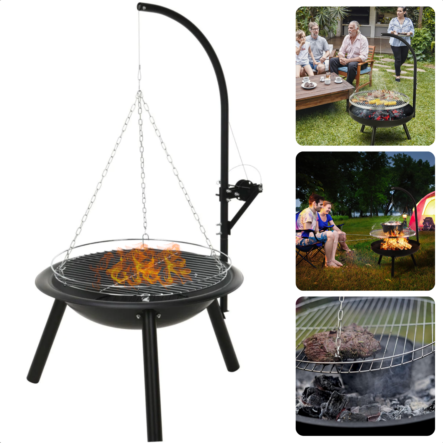 BBQ tafel op wielen | Hout en Staal | Bestel 'm op maat BBQ tafel op wielen | Hout en Staal | Bestel 'm op maat