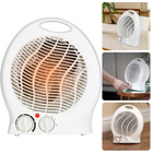 Cheqo® Krachtige Elektrische Ventilatorkachel - 2000W - Thermostaat en Oververhittingsbeveiliging - Verwarming - Elektrische Verwarming voor Binnen - Ventilatorkachel - Keramische Kachel - Heater