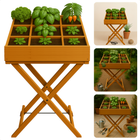 Cheqo® Houten Kweektafel op Poten - Plantenbak voor Kweken - Moestuinbak - Verhoogde Kruidentafel - Moestuin Bak - Kweektuin - Kweekbak - Kruidenbak