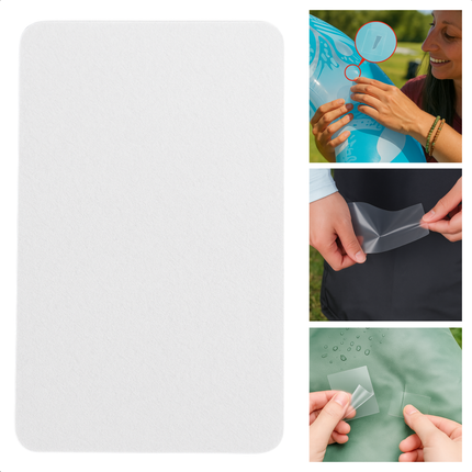 Cheqo® Onderwater Zwembad Reparatieset - Reparatieset voor Zwembaden - Transparante Zelfklevende Folie - Voor Opblaasbaar Zwembad - Reparatieset voor Opblaasbare Artikelen